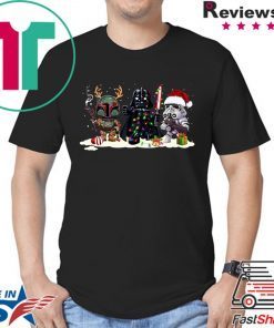 Boba fett darth vader and stormtroopers christmas shirt