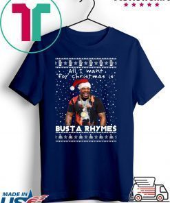 Busta Rhymes Rapper Ugly Christmas T-Shirt