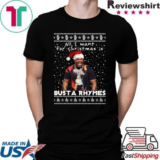 Busta Rhymes Rapper Ugly Christmas T-Shirt