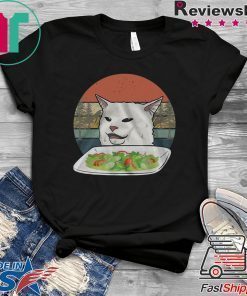 Cat At Dinner Vintage Shirt