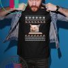 Cat Meme Woman Yelling At Table Christmas T-Shirt