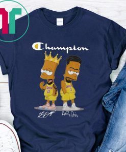 Champion Lebron James Jersey Lakers The Simpsons Signatures Shirt