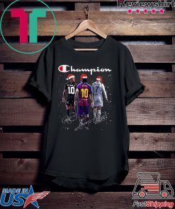 Champion Santa Neymar Jr Messi And Ronaldo Christmas Shirt