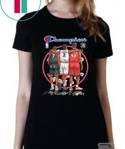 Champions Kyle Lowry Leonard Pascal Siakam Toronto Raptors signatures shirt