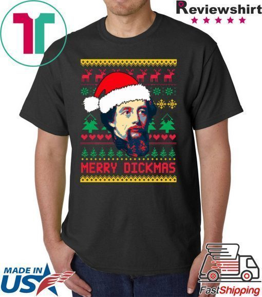 Charles Dickens Merry Dickmas ugly T-Shirt