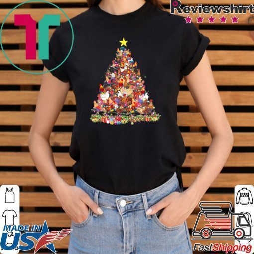 Chicken Christmas Tree T-Shirt