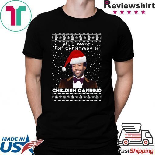 Childish Gambino Rapper Ugly Christmas T-Shirt