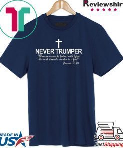 Christian Never Trumper Proverbs 1018 Fool Impeach Trump Shirt