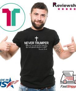 Christian Never Trumper Proverbs 1018 Fool Impeach Trump Shirt