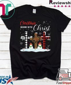 Christmas Begins With Christ Costume Xmas T-Shirt