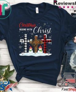 Christmas Begins With Christ Costume Xmas T-Shirt