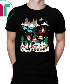Christmas Santa Albus Dumbledore Sleigh Harry Potter Shirt
