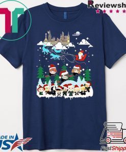Christmas Santa Albus Dumbledore Sleigh Harry Potter Shirt