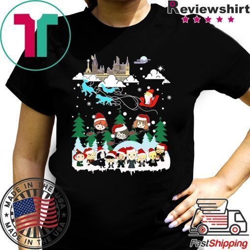 Christmas Santa Albus Dumbledore Sleigh Harry Potter Tee Shirts