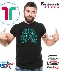 Christmas tree lights respiratory therapy lungs shirt