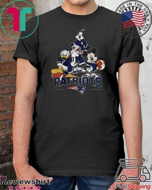 DISNEY CHARACTER NEW ENGLAND PATRIOTS SHIRT