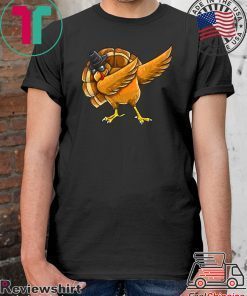 Dabbing Turkey Shirt Thanksgiving Boys Kids Men Turkey Day T-Shirt