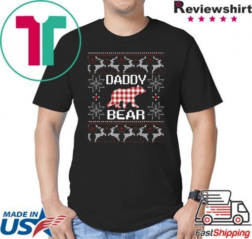 Daddy Bear Matching Family Season Ugly Christmas T-Shirt