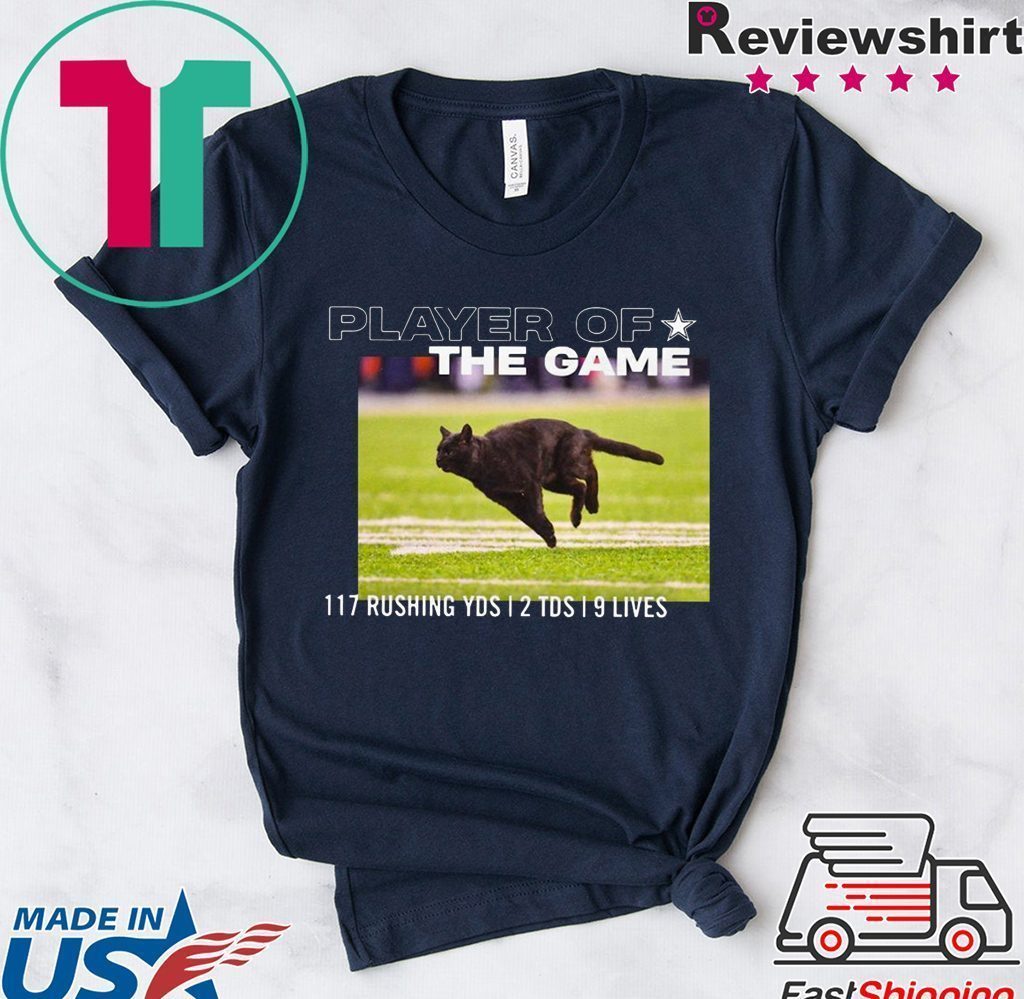 Dallas Cowboys Black Cat Play Of The Game 117 Rushing 2 Tds 9 Lives Shirt 1