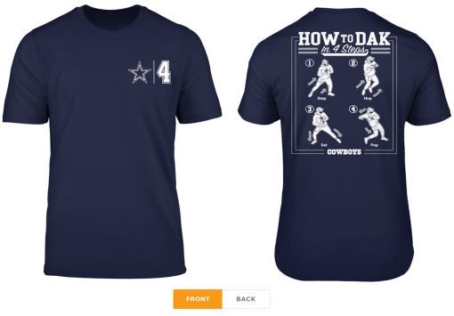 Dallas Cowboys How To Dak Shirt