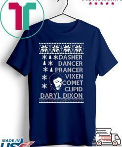 Dasher Dancer Prancer Vixen Comet Cupid Daryl Dixon Christmas Shirt