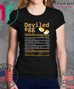 Deviled Egg Nutrition Facts Thanksgiving Costume Christmas T-Shirt