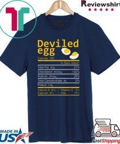 Deviled Egg Nutrition Facts Thanksgiving Costume Christmas T-Shirt