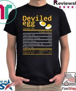 Deviled Egg Nutrition Facts Thanksgiving Costume Christmas T-Shirt