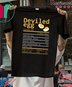 Deviled Egg Nutrition Facts Thanksgiving Costume Christmas T-Shirt