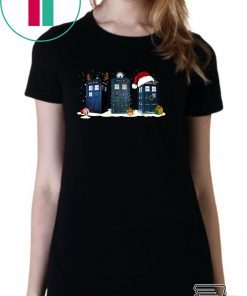 Doctor who tardis police box Christmas Shirt