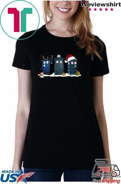 Doctor who tardis police box Christmas Shirt