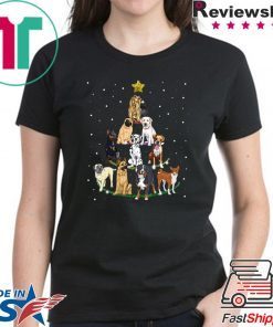 Dog Lover Christmas Tree T-Shirt