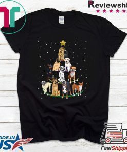 Dog Lover Christmas Tree T-Shirt