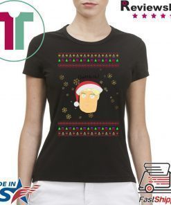 Donald Trump Quid Ho Ho Play On Words Ugly Christmas T-Shirt