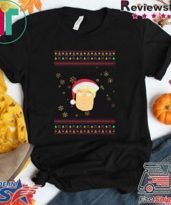Donald Trump Quid Ho Ho Play On Words Ugly Christmas T-Shirt
