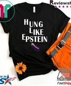 Eggplant Hung like Epstein t-shirt