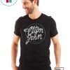 Elton John Official Vintage Tour Logo T-Shirt
