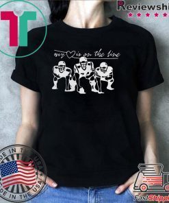 FOOTBALL MY LOVE IS ON THE LINE SHIRT