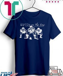 FOOTBALL MY LOVE IS ON THE LINE SHIRT