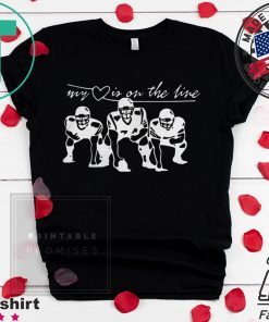 FOOTBALL MY LOVE IS ON THE LINE SHIRT