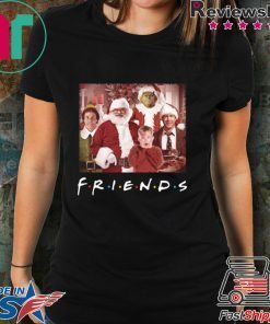 FRIENDS TV SHOW CHRISTMAS MOVIE CHARACTERS TEE SHIRT