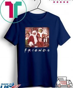 FRIENDS TV SHOW CHRISTMAS MOVIE CHARACTERS TEE SHIRT