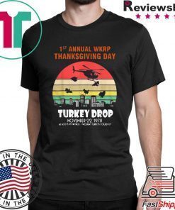 First Annual Thanksgiving Day Turkey Drop Sunrise T-Shirt