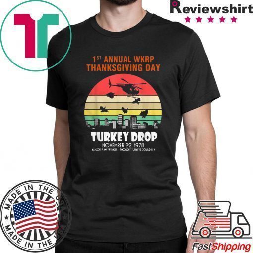 First Annual Thanksgiving Day Turkey Drop Sunrise T-Shirt