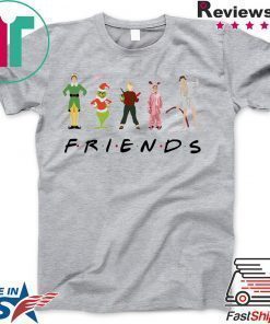 Friends Elf Christmas Movie Characters T-Shirt