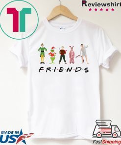 Friends Elf Christmas Movie Characters T-Shirt