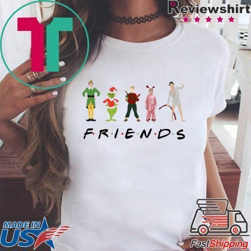 Friends Elf Christmas Movie Characters T-Shirt