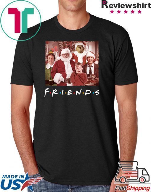 Friends tv show christmas movie characters shirt