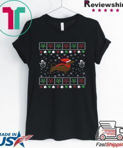 Funny Dachshund Lover Ugly Christmas T-Shirt