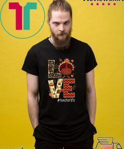 Funny Love Teacher Life Turkey Thanksgiving #Teacherlife Premium T-Shirt